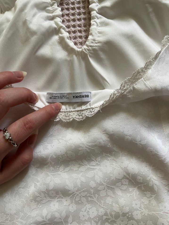 coquette saten elbise - Görsel 5