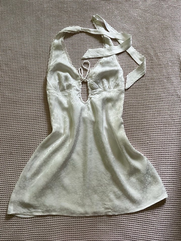 coquette saten elbise - Görsel 2