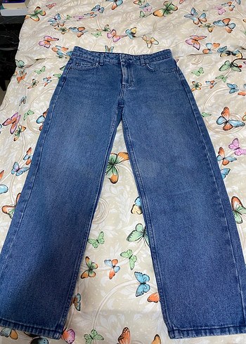 Kadın Lacivert Rahat Kesim Midi Jean - Görsel 2