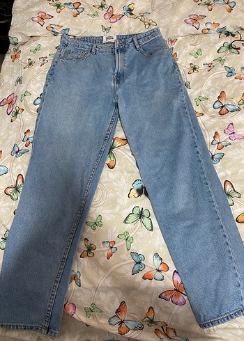 ZARA Rahat Kesim Midi Kadın Kot Pantolon - Görsel 2