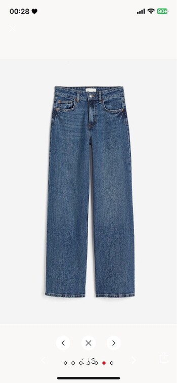H&M wide high jean