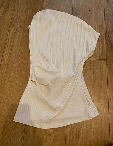 Zara asimetrik fitilli bluz