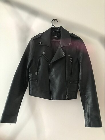 Pull bear siyah deri ceket