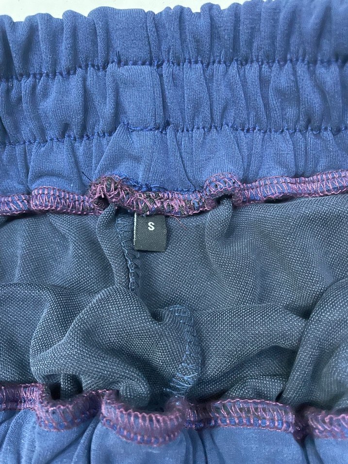 Lacivert Pamuklu Mini Şort - Görsel 2