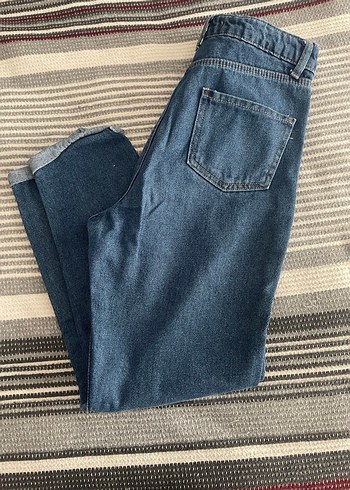 Kadın Mavi Denim Regular Fit Jean - Görsel 4