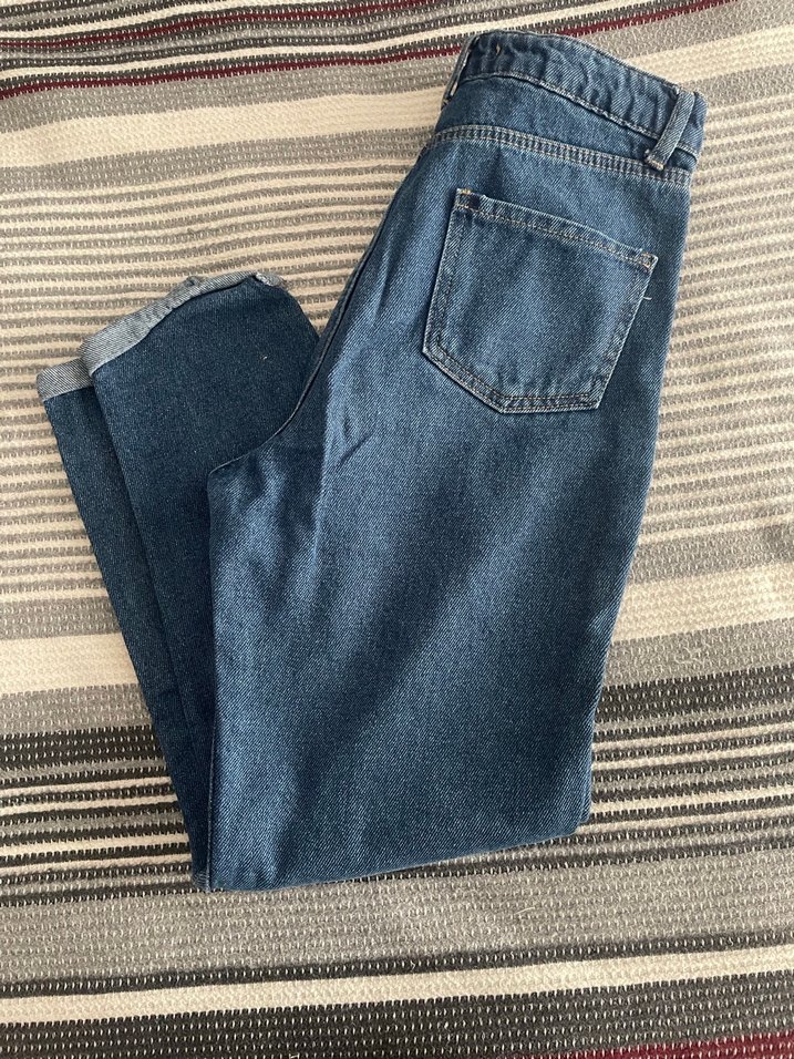 Kadın Mavi Denim Regular Fit Jean - Görsel 4