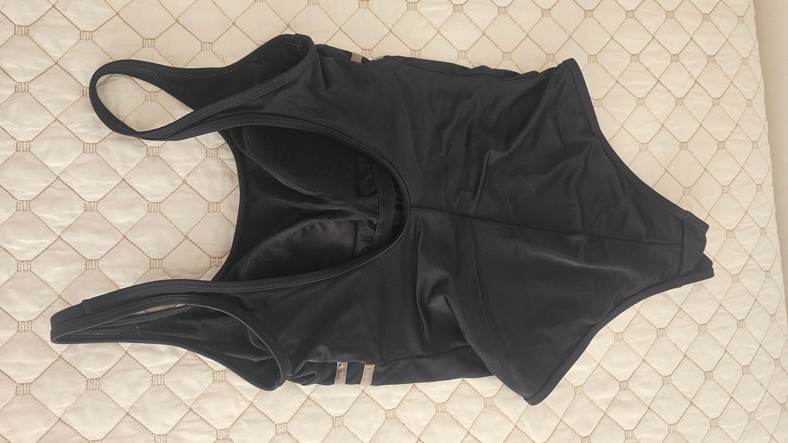 Siyah İpli Midi Kadın Mayo - Görsel 2