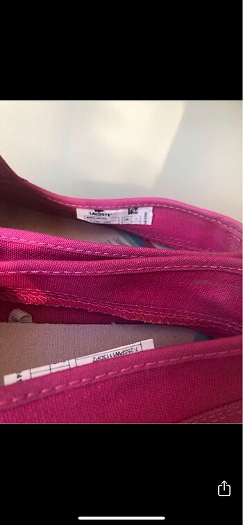 37 Beden Lacoste Pembe Babet