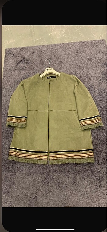 Zara süet ceket - Görsel 5