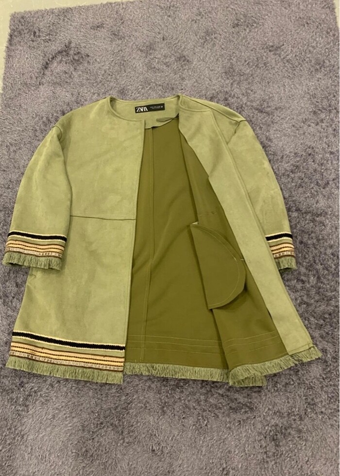 Zara süet ceket - Görsel 3