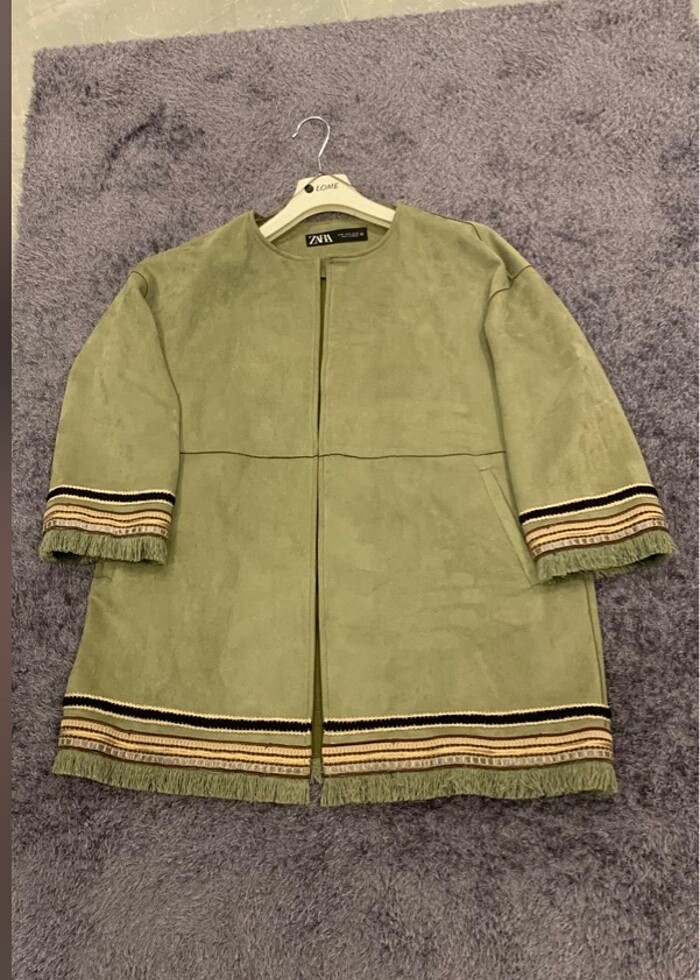 Zara süet ceket - Görsel 5