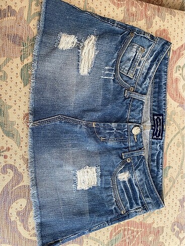 y2k vintage mini jean etek