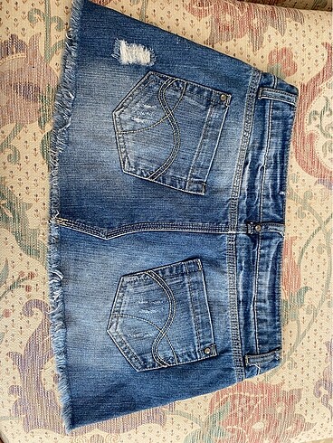 Bershka y2k vintage mini jean etek