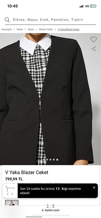 Koton Koton blazer ceket