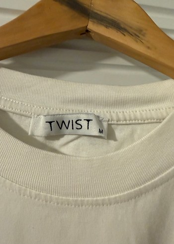 Kadın Gri Baskılı Beyaz Tişört - Görsel 3