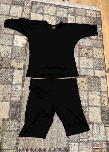 Siyah Erkek Kısa Kollu Pijama Takımı - Görsel 2