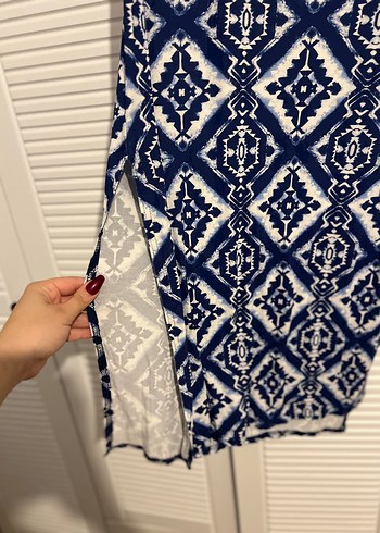 Kadın Lacivert Bohem Uzun Etek - Görsel 3