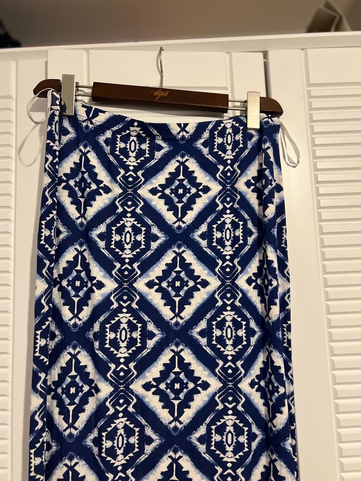 Kadın Lacivert Bohem Uzun Etek - Görsel 2