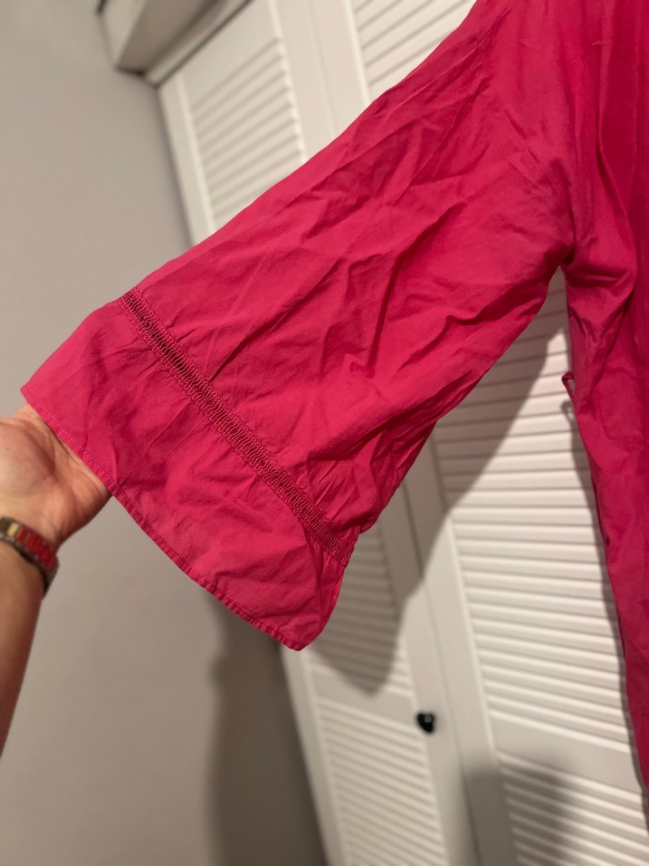 Uzun Pembe Bohem Kadın Sabahlık - Görsel 3