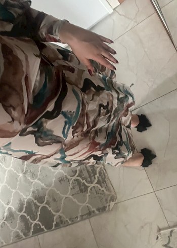 Uzun Bağlamalı Bohem Elbise - Görsel 7