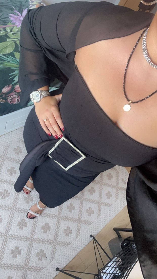 Siyah Straplez Uzun Kadın Elbise Eyyo - Görsel 4