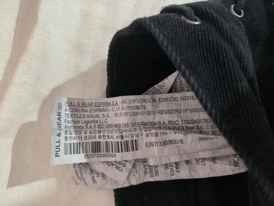 Düğmeli Siyah Kadın Denim mini etek - Görsel 4