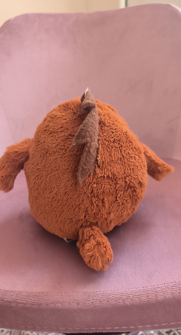 Renkli Kahverengi Peluş Kuş Oyuncak - Görsel 2