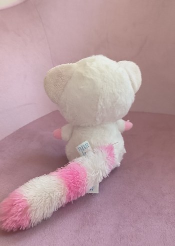 Pembe Detaylı Peluş Oyuncak Ayıcık - Görsel 2