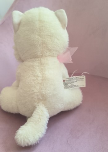 Beyaz Peluş Oyuncak Kedi - Görsel 2