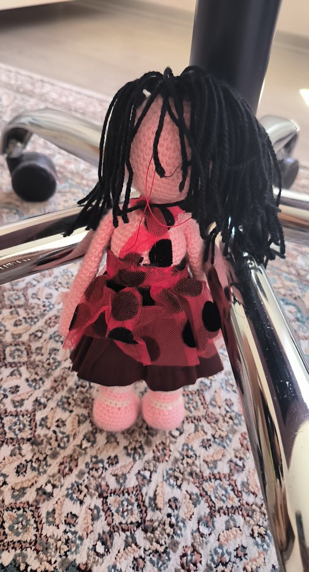 Pembe Örgü Bebek - Görsel 2