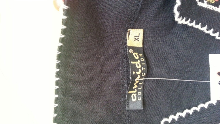 xl Beden siyah Renk yeni nakis islemeli sile bezi siyah bluz xxl beden bluz