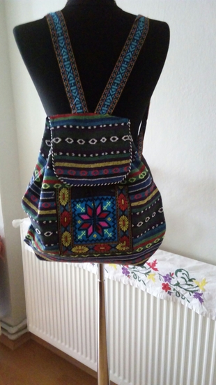 yenı ıslemelı vintage tarzı sırt cantası
