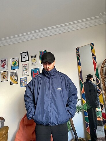xl Beden siyah Renk Unisex oversize çift taraflı ceket
