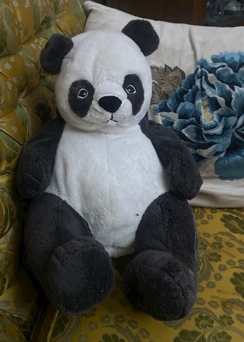 Gri Panda Peluş Oyuncak