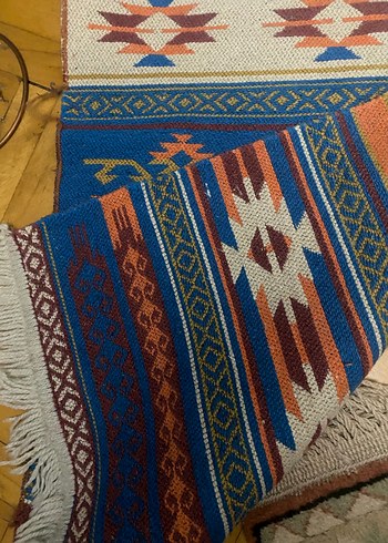 Renkli Etnik Desenli Konvansiyonel Halı - Görsel 2