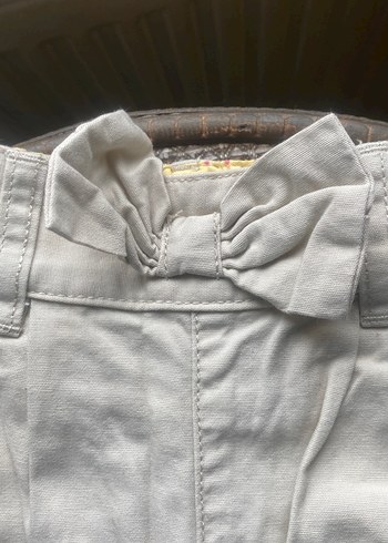 Erkek Çocuk Beyaz Keten Pantolon - Görsel 2