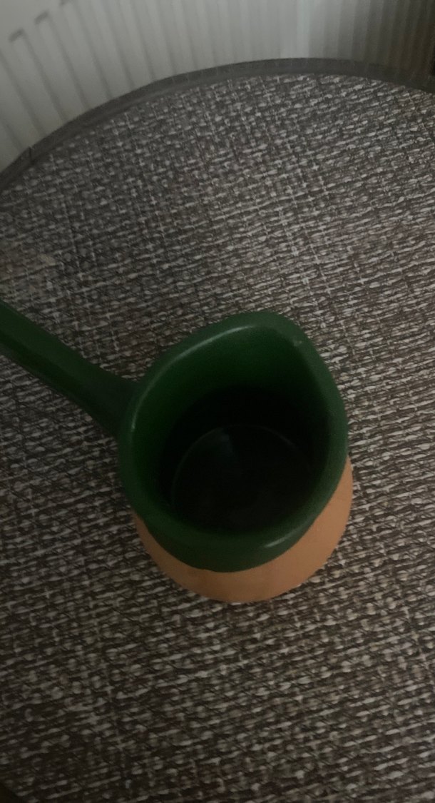 Koyu Yeşil Kulplu Toprak Çaydanlık - Görsel 2