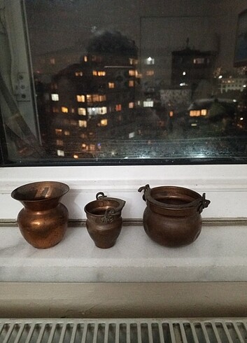 3 bakir mini obje