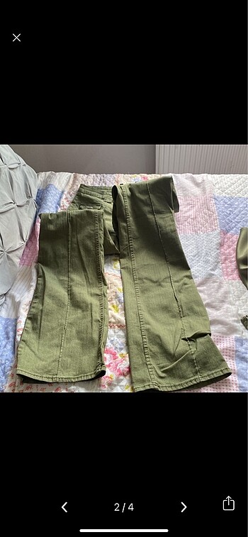 H&M hm y2k ispanyol paça pantolon