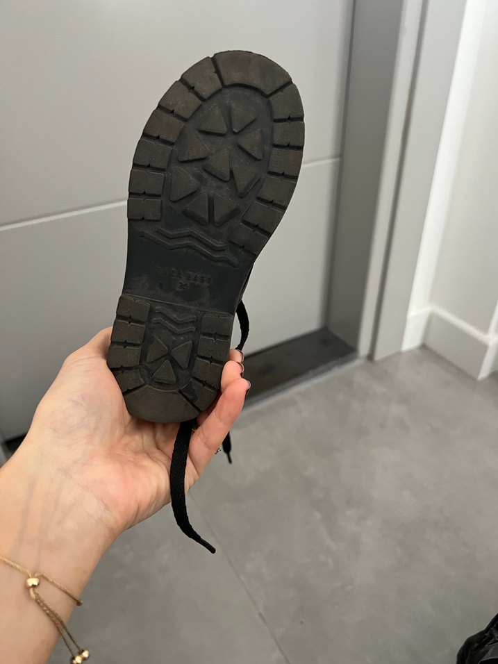 Parlak Siyah Yılan Desenli Erkek Çocuk Ayakkabısı - Görsel 2