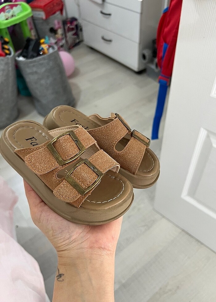 Çocuk süet terlik - Görsel 2