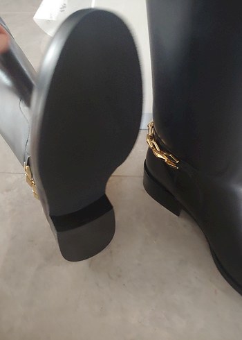 Nine West hakiki deri Siyah Deri Dizüstü Çizme - Görsel 5