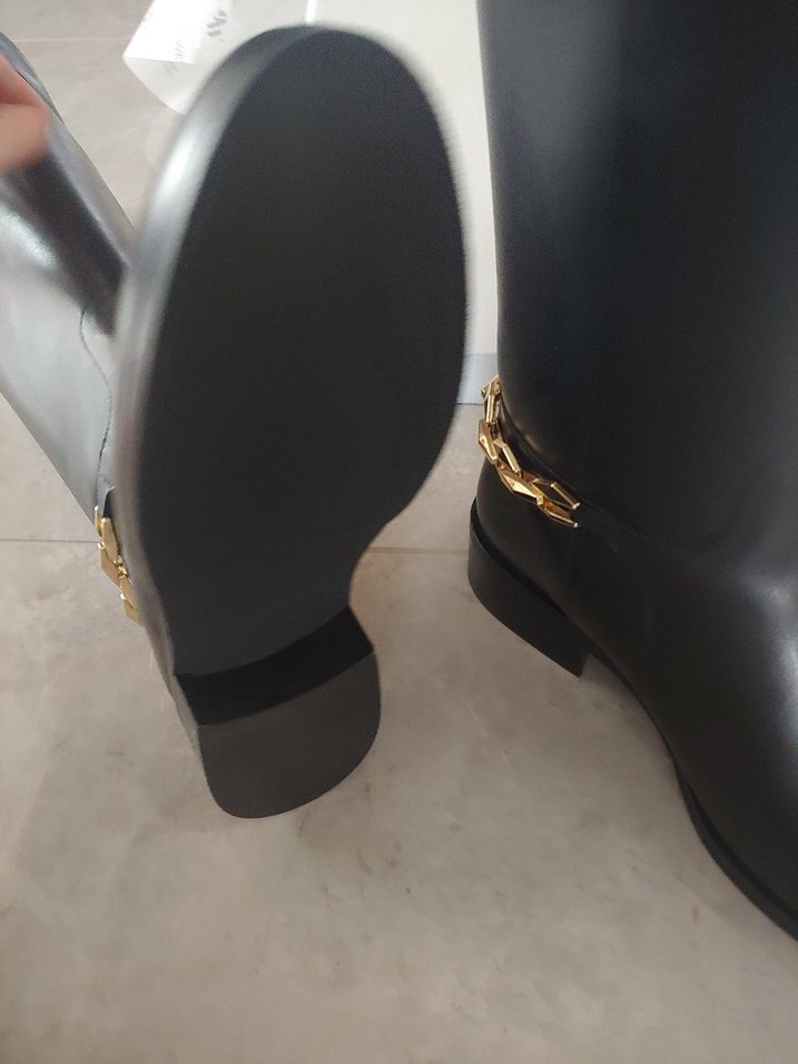 Nine West hakiki deri Siyah Deri Dizüstü Çizme - Görsel 5