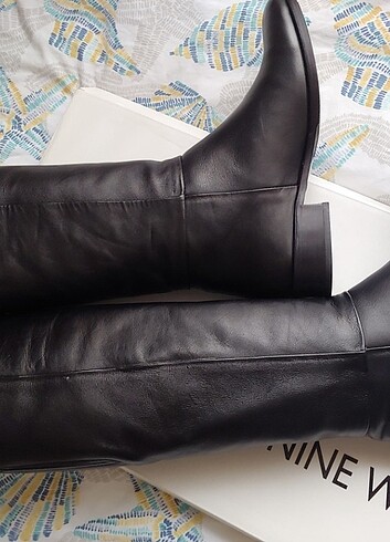 nıne west 0 deri çizme - Görsel 2