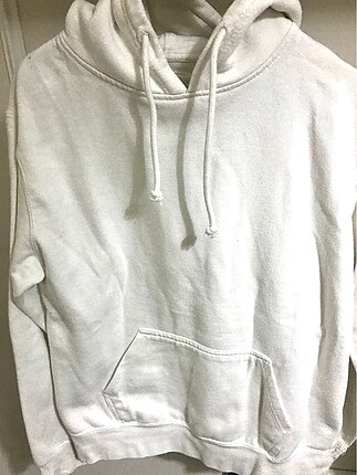 Beyaz sweatshirt
