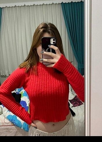 Trendyolmilla crop kazak