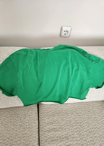 Bershka Yeşil Crop Tişört