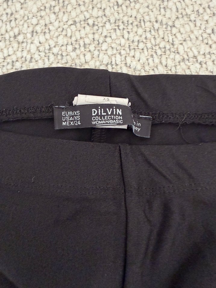 Siyah Midi Kadın Tayt - Görsel 3