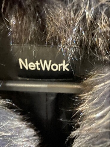 s Beden siyah Renk Network kürklü palto