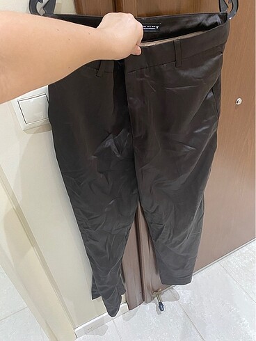 Zara Zara saten kahverengi pantolon